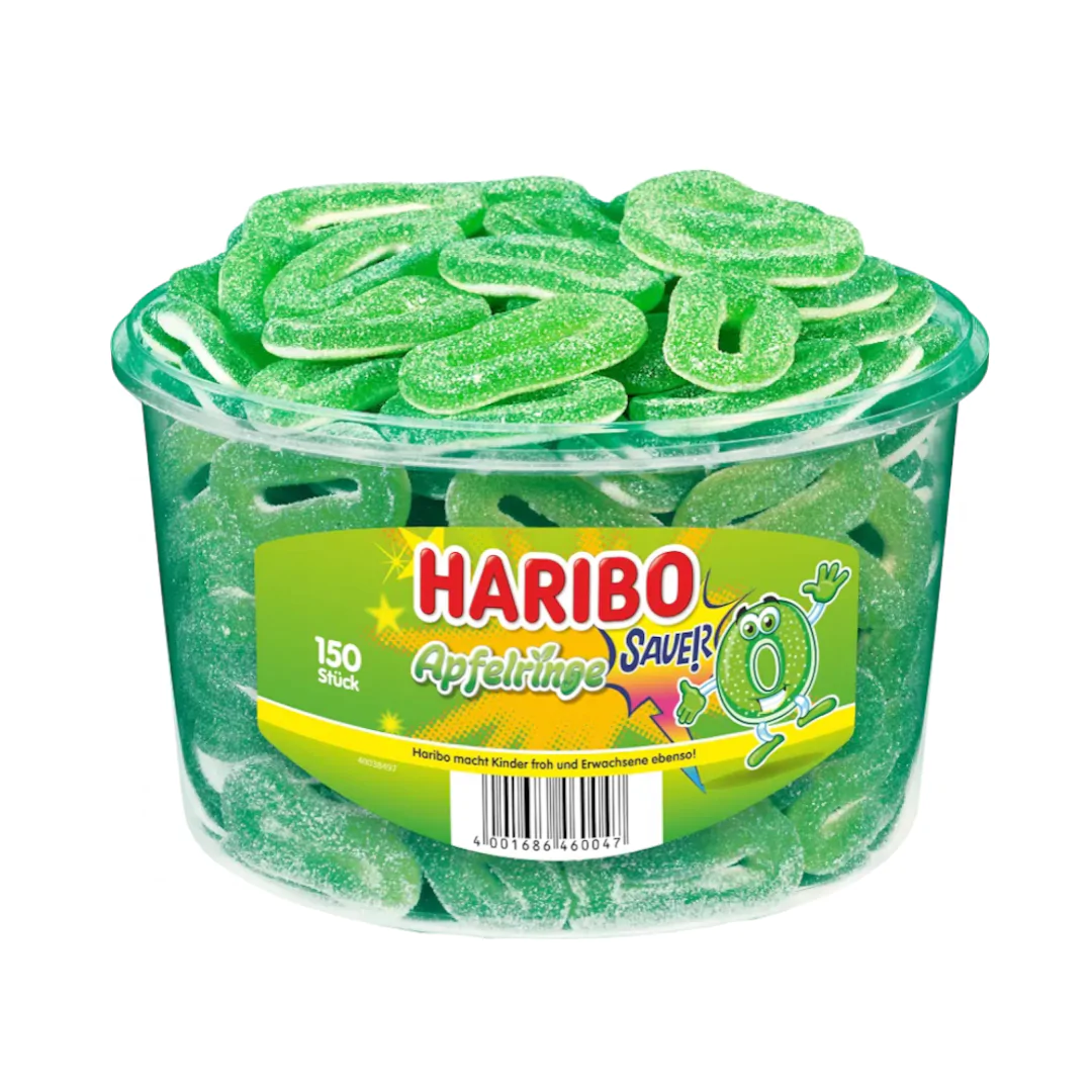 Haribo Apfel Ringe Sauer 150pcs